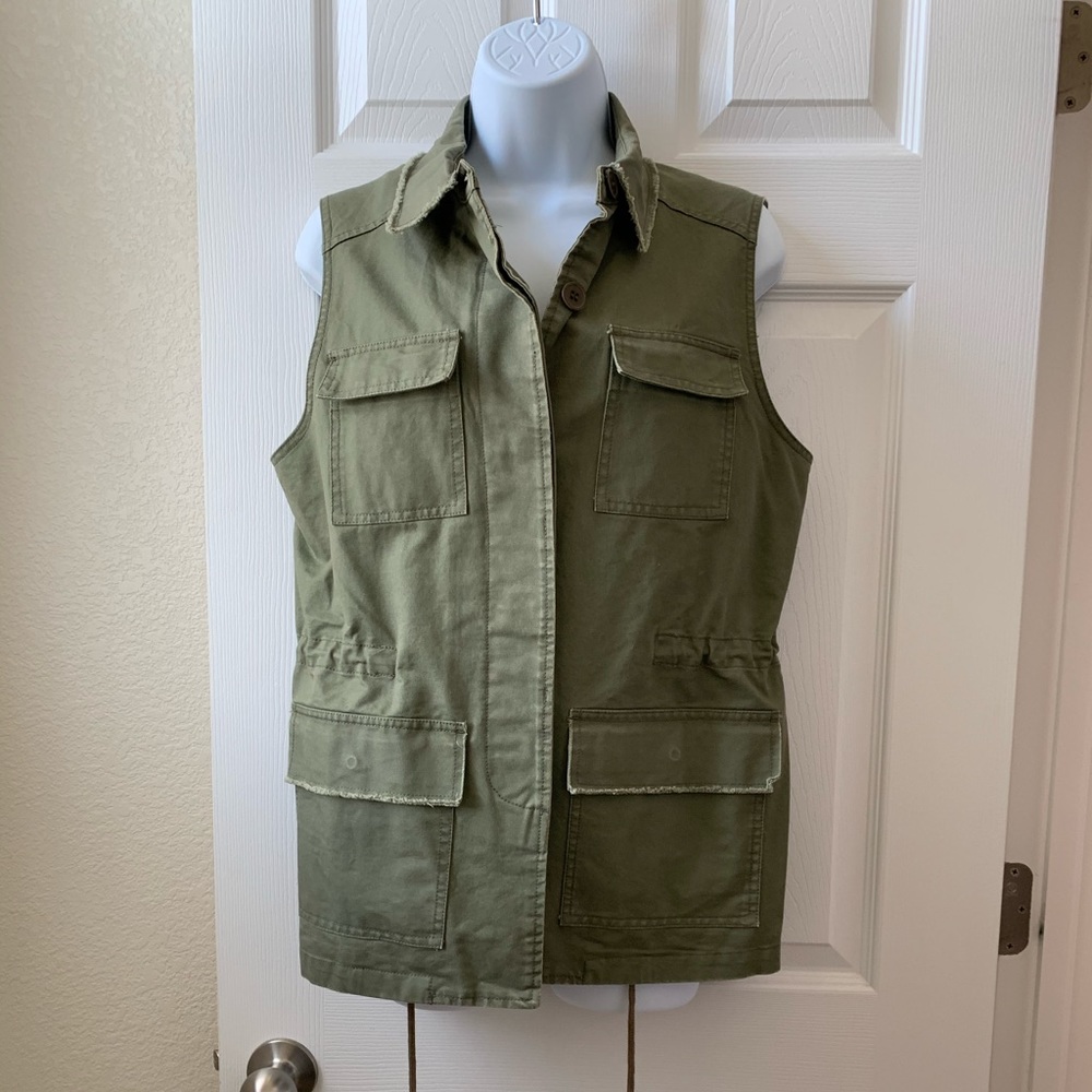 Fate Distressed Utility Vest - NWOT